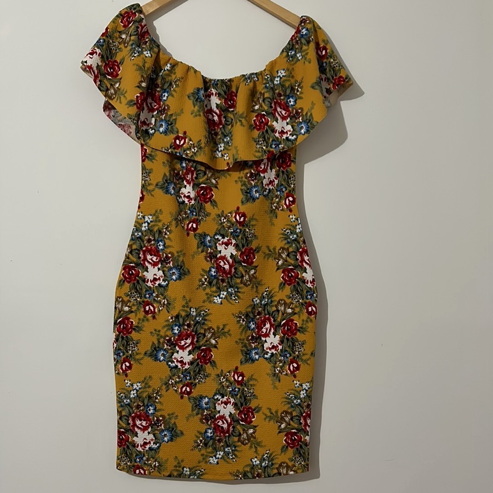 Floral Off Shoulder Dress